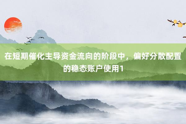 在短期催化主导资金流向的阶段中，偏好分散配置的稳态账户使用1